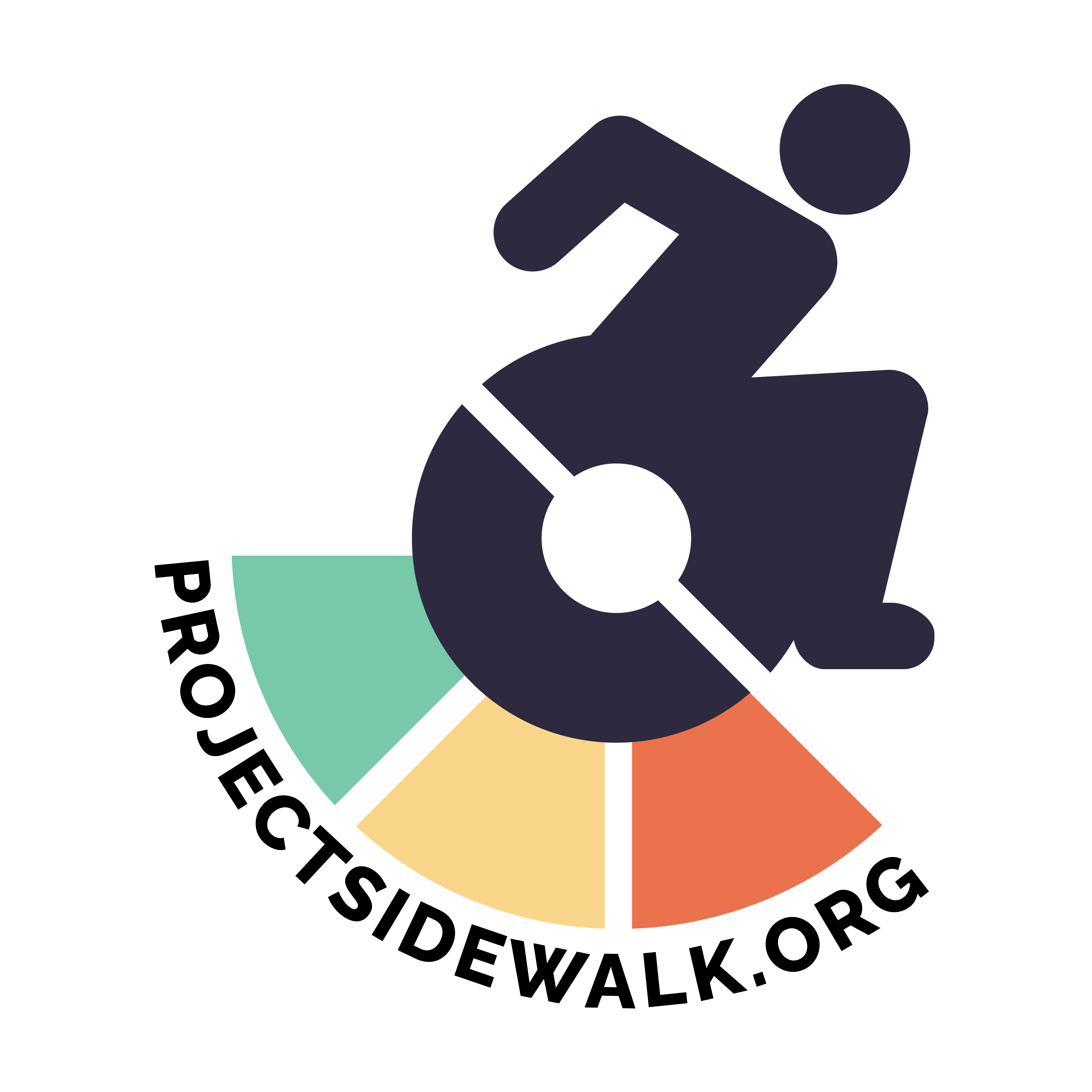 The Project Sidewalk logo with text saying projectsidewalk.org